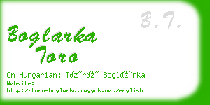 boglarka toro business card